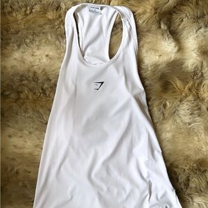 Gymshark White Racerback Tank